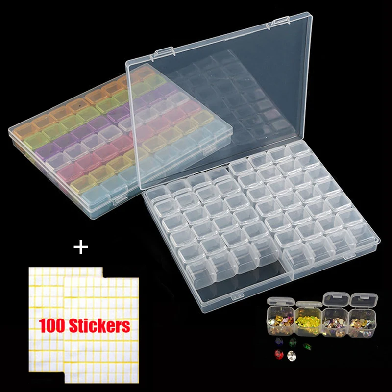 28/56 ячеек инструменты для вышивки картин со стразами Бриллиантовая роспись