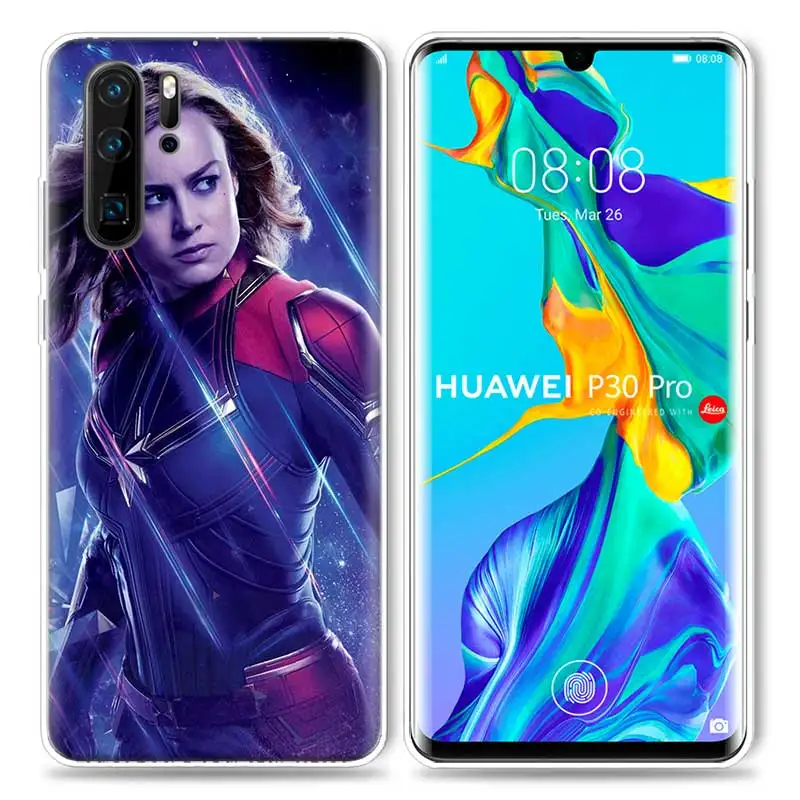 Марвел Капитан чехол для huawei P20 P30 P Smart Z Plus P10 P9 P8 mate 30 10 20 Lite Pro силиконовый чехол для телефона