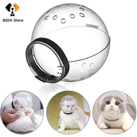 breathable cat muzzle anti bite anti licking cat grooming bath trim nails supplies transparent space hood muzzle puppy accessory