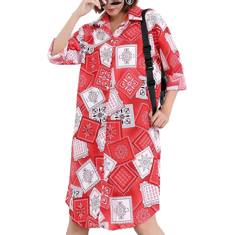 

Streetwear Women's Spring Printed Shirts Long Sleeve Office Ladies Shirt Autumn Female Clothes Woman Shirts Blouses 2021 New