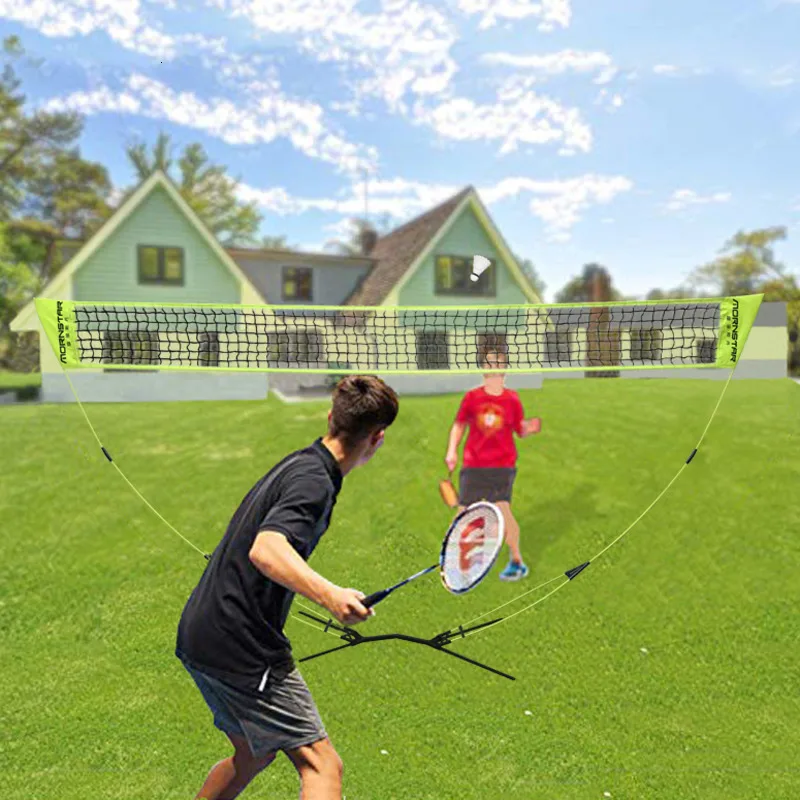 Портативная Профессиональная сеть для бадминтона 3 м тренировочная квадратная
