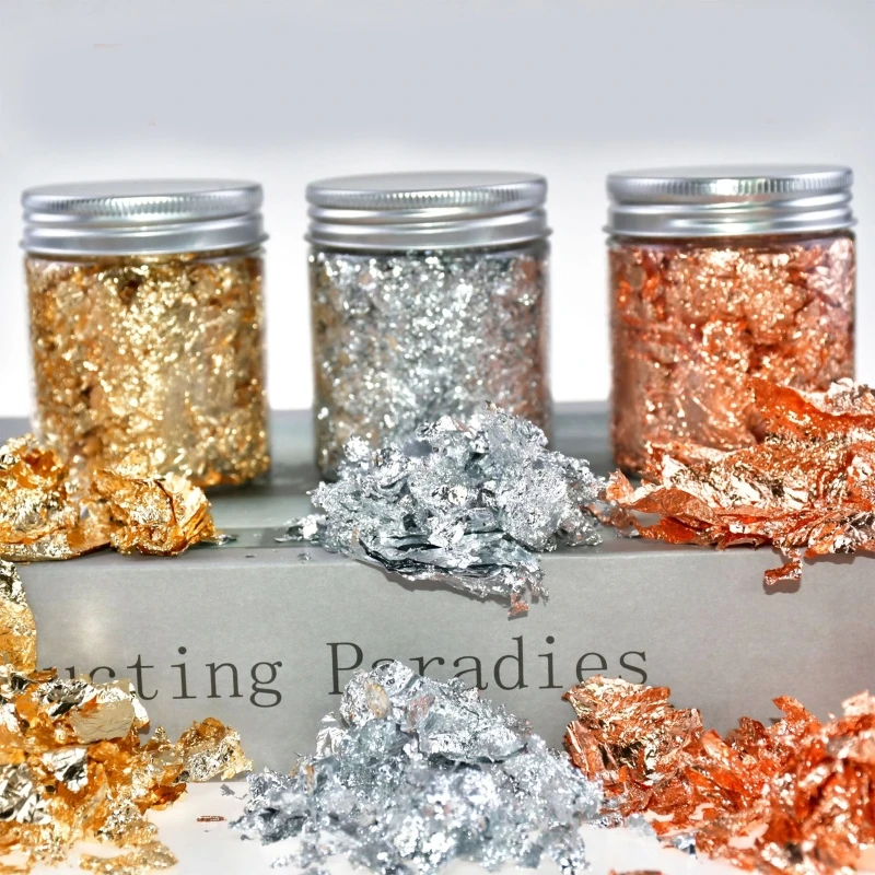 

DIY Crafts Nail Art Glitter Paper Flake Foil Chips Decal Decoration 3D Sticker