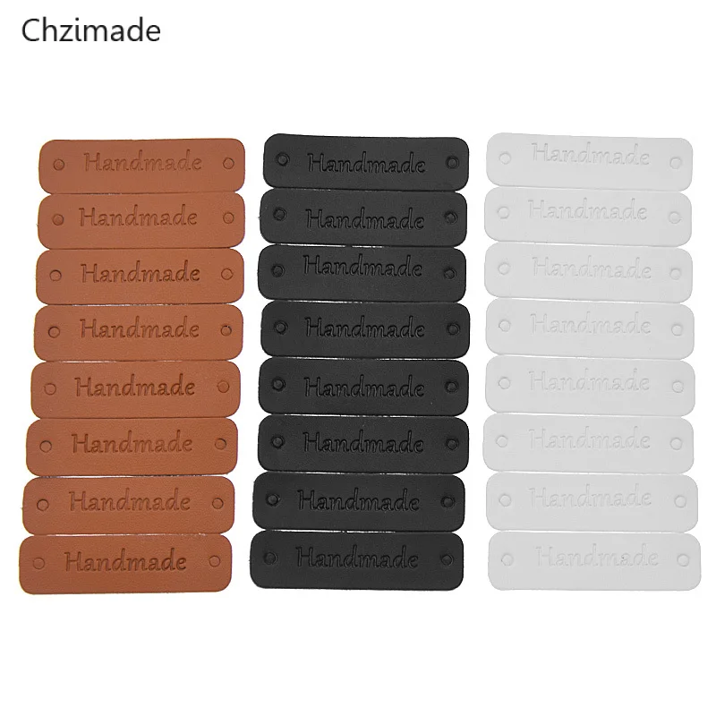 Lychee Life 24 шт. этикетки ручной работы из искусственной кожи два отверстия для сумок