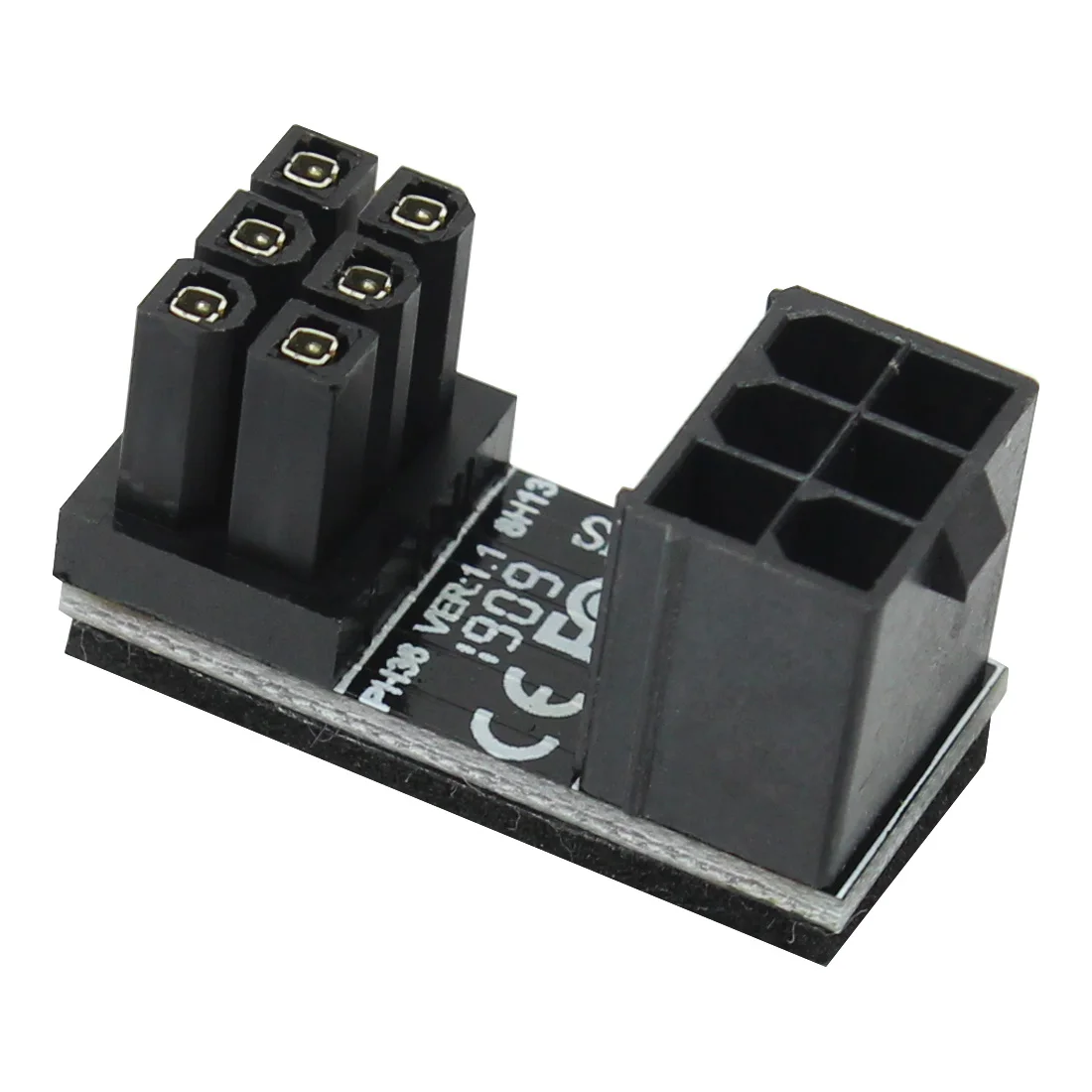 JEYI ATX 6pin/8pin Male 180 градусов угловой до 6pin/8Pin гнездовой адаптер питания для