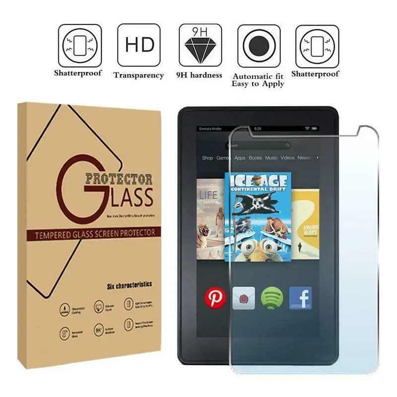 

Tablet Tempered Glass Screen Protector For Amazon Kindle Fire 7" 2019