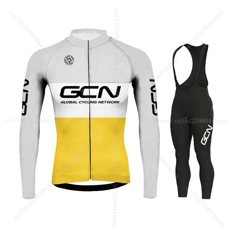 

2022 г., GCN, осенний комплект из Джерси с длинным рукавом и брюк, одежда для велоспорта, униформа для горного велосипеда, Весенняя Джерси