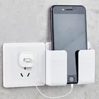 Мобильный телефон настенный держатель для хранения кондиционер ТВ пульт дистанционного управления Организатор штекер стеллаж для выставки товаров Ванная комната Кухня товар с поставкой смотровым окошком и самоклеящаяся полка