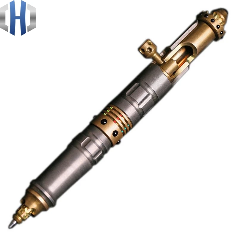 Ручка тактическая из титана и латуни портативный многофункциональный пистолет