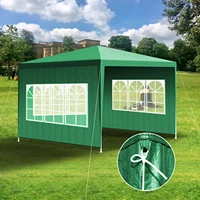 Yonntech Garden Gazebo Marquee Tent with Panels Waterproof Powder Coated Steel Frame for Outdoor Wedding Garden Party 3 x 3m