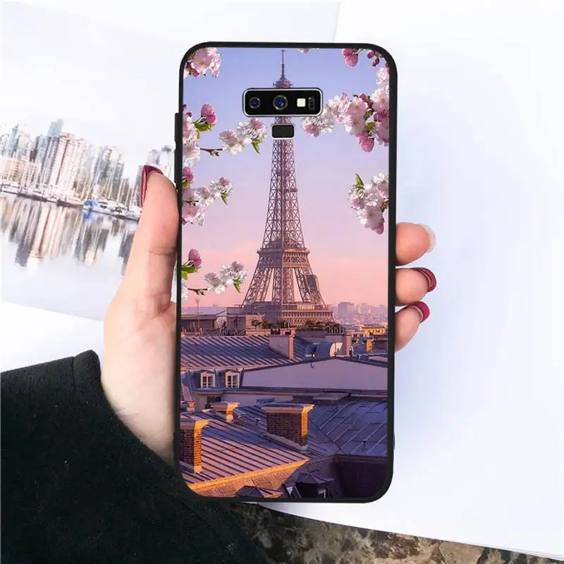 

Romantic Paris Eiffel ToweR Phone Case For Samsung S20 Ultra S7 edge S8 S9 S10 plus note9 10 20 A50 51 71
