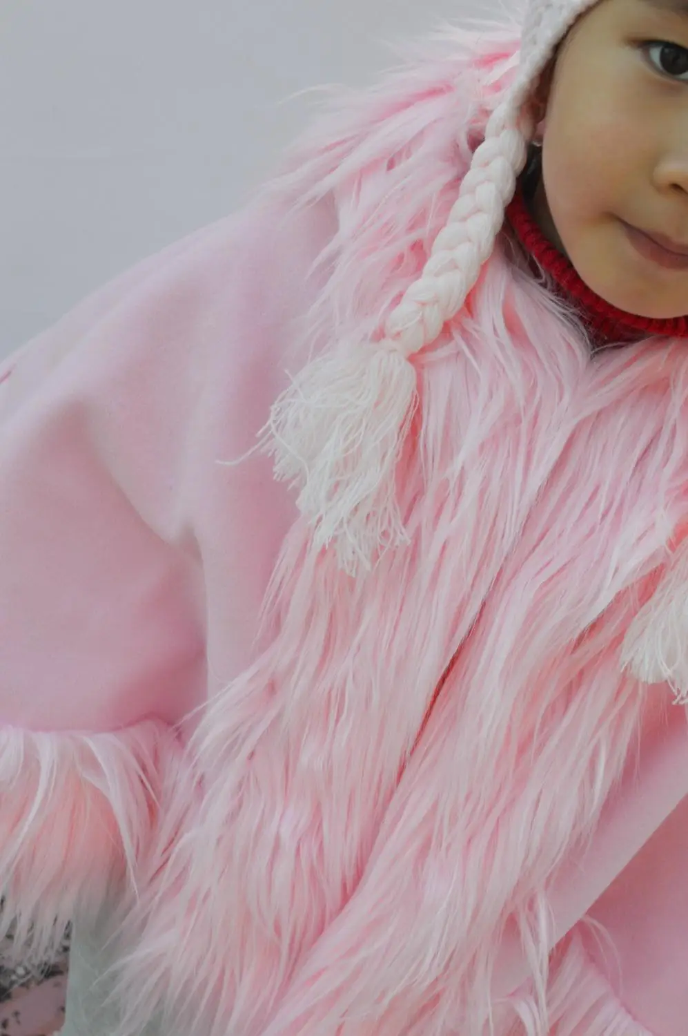 Детская меховая накидка для девочки новорожденных девочек официальная