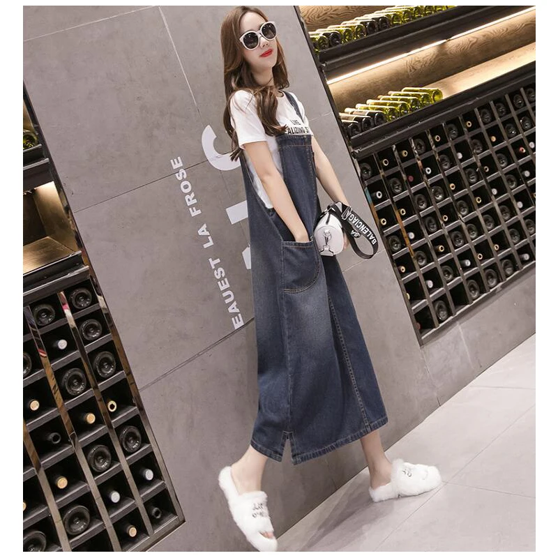 Джинсовое платье 2020 летнее милое стильное джинсовое на бретельках женский