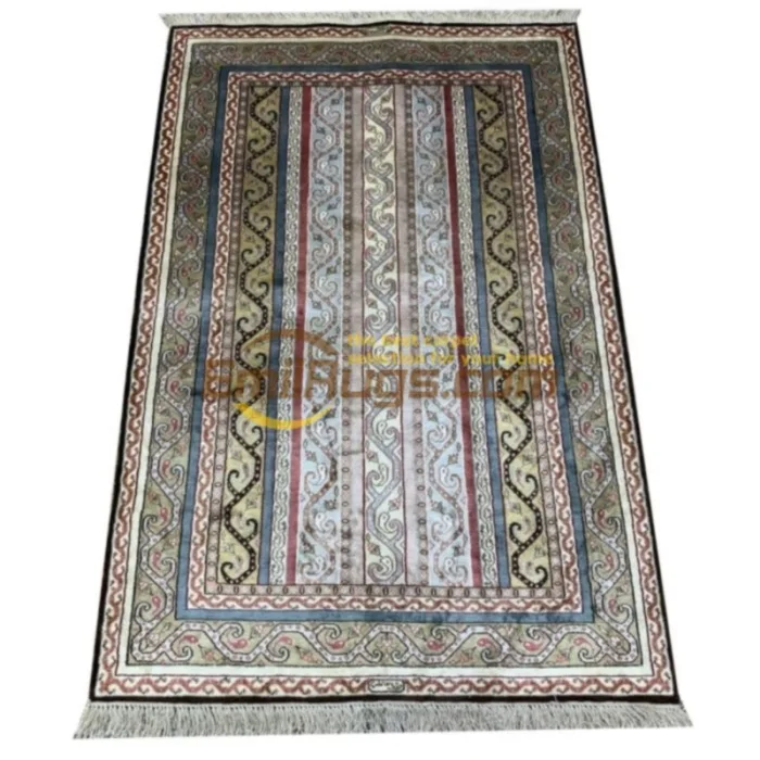 Заводская цена! Синие персидские ковры ручной вязки натуральный шелковый ковер |