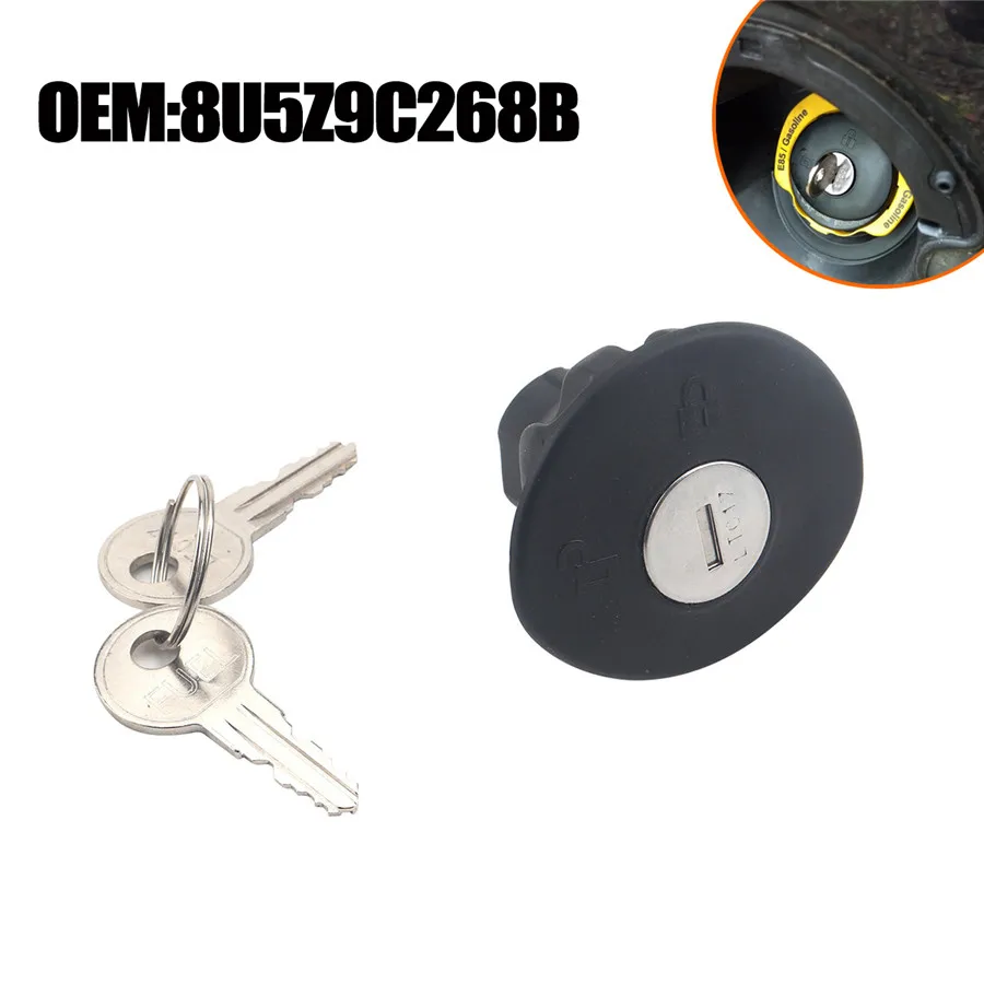 

Locking Gas Fuel Tank Plug Cover w/ 2 Keys For Ford Lincoln Mercury 8U5Z-9C268-B