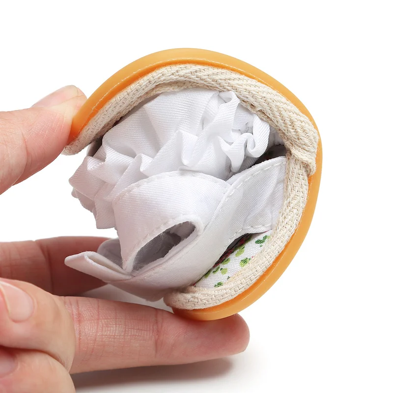 Сандалии для маленьких девочек мягкая резиновая подошва Нескользящие кружевная