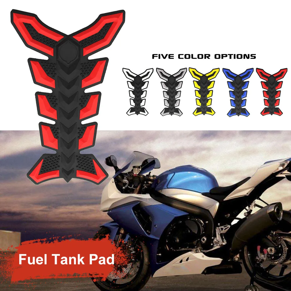 Universal Motorcycle Tank Sticker 3D Rubber Gas Fuel Oil Tank Pad Protector Cover Sticker Decals For HONDA SUZUKI YAMAHA KTM