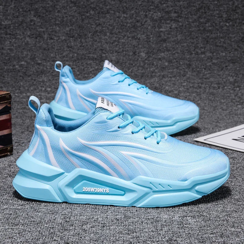 

Кроссовки мужские на платформе, Повседневные Дышащие, дезодорирующие, мягкая Вулканизированная подошва, спортивная обувь для бега, для сту...