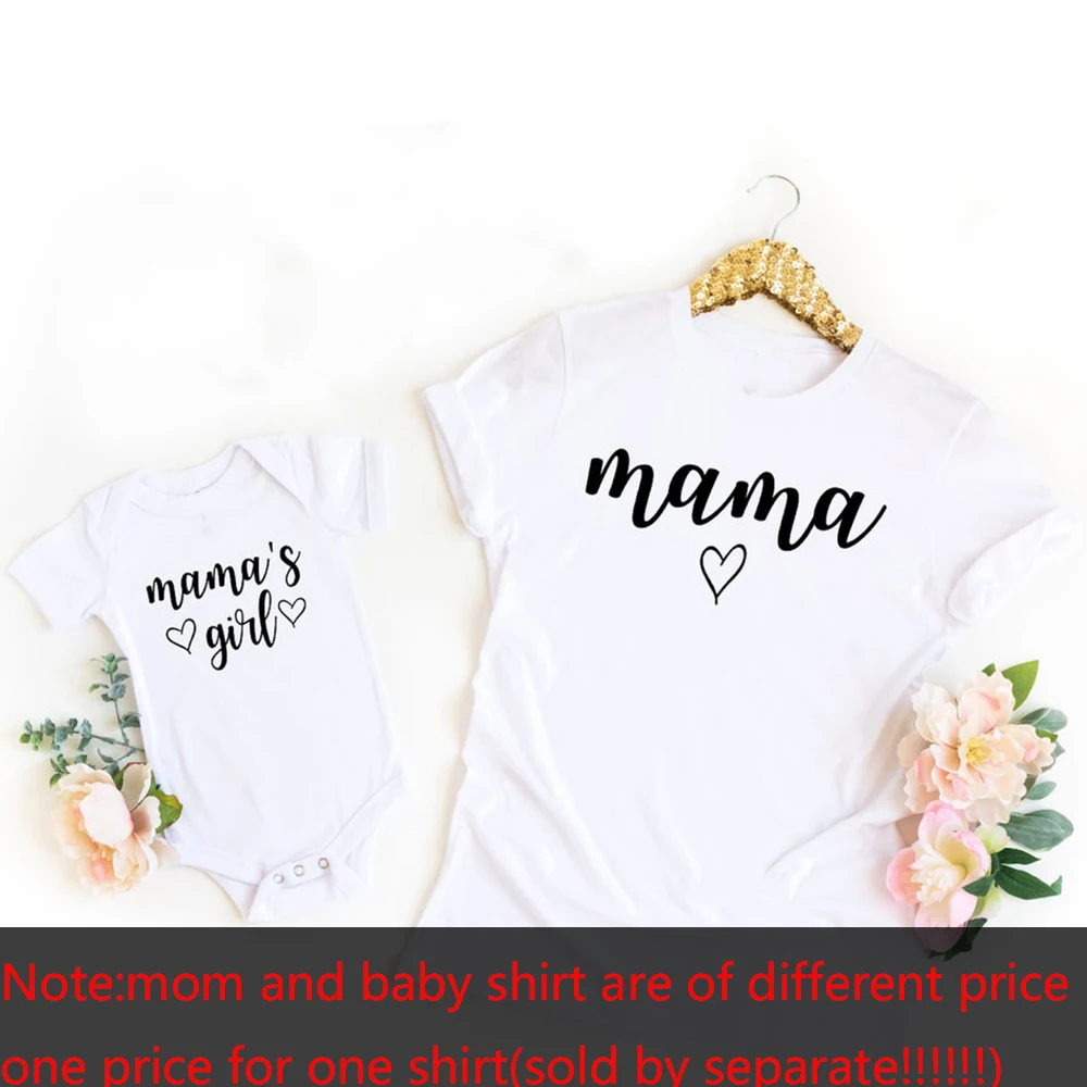 1 шт. футболки Mommy and Me одинаковые для мамы и дочки Suumer Fashion матери дочери футболка