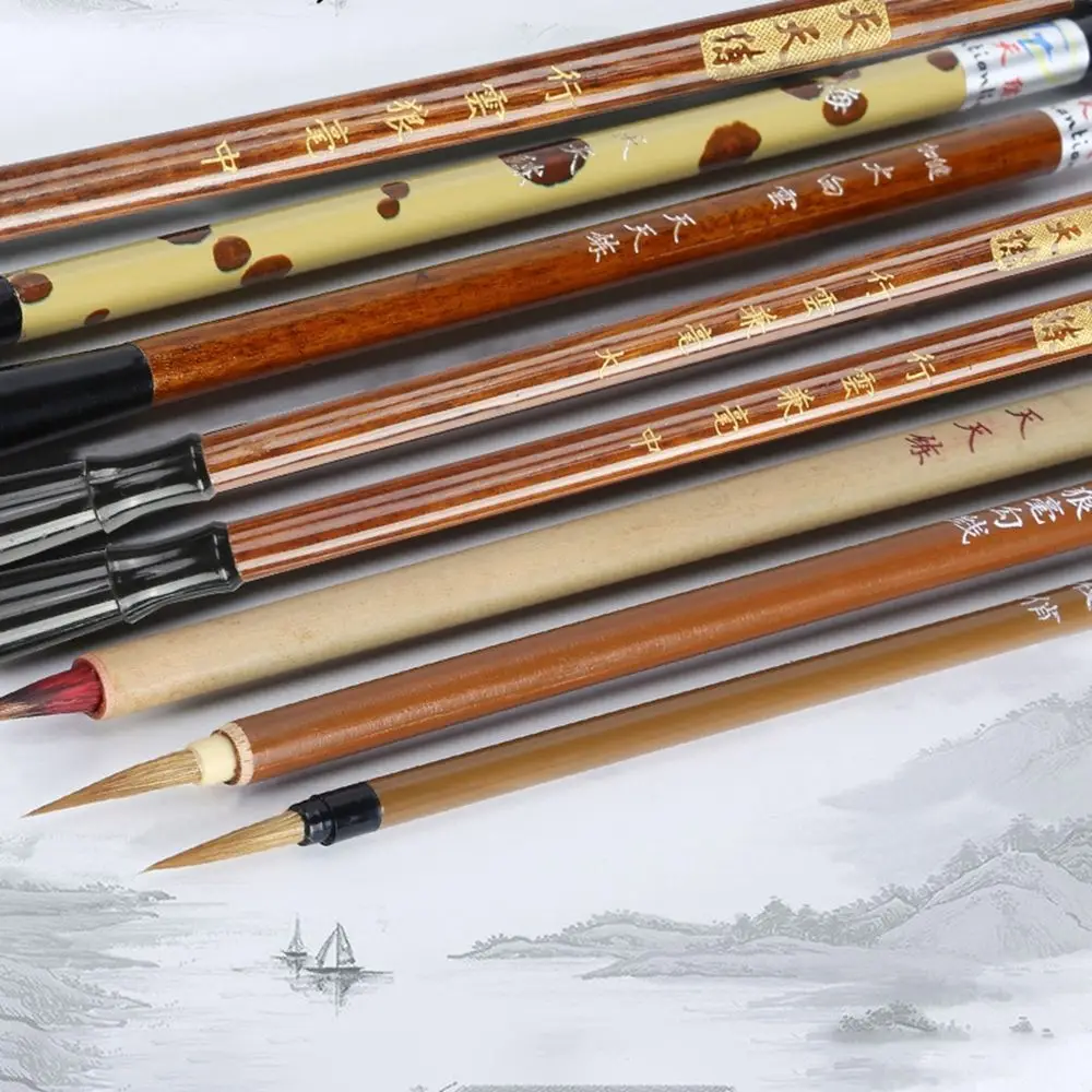 Набор черных кистей для рисования школьные принадлежности письма рандомные