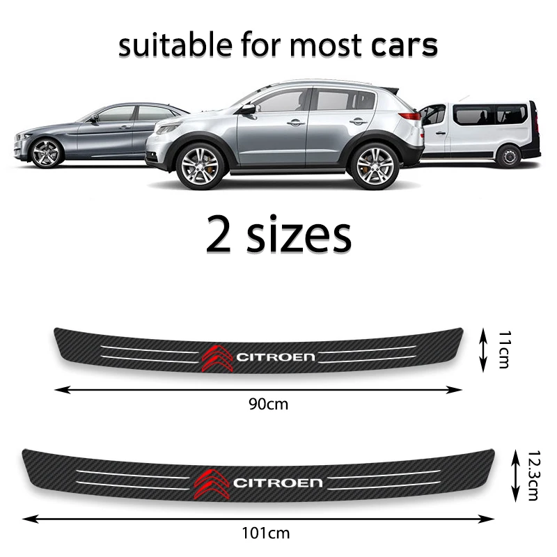 Наклейки из углеродного волокна 1 шт. защита для багажника прочная защитная