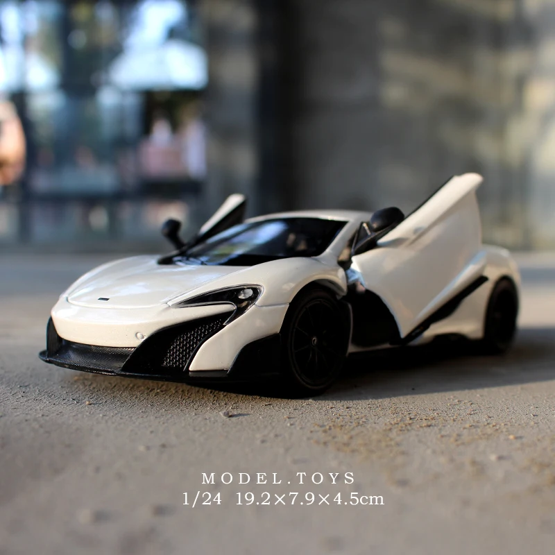 WELLY 1:24 MCLAREN 675LT модель автомобиля из сплава поделки украшение Коллекция