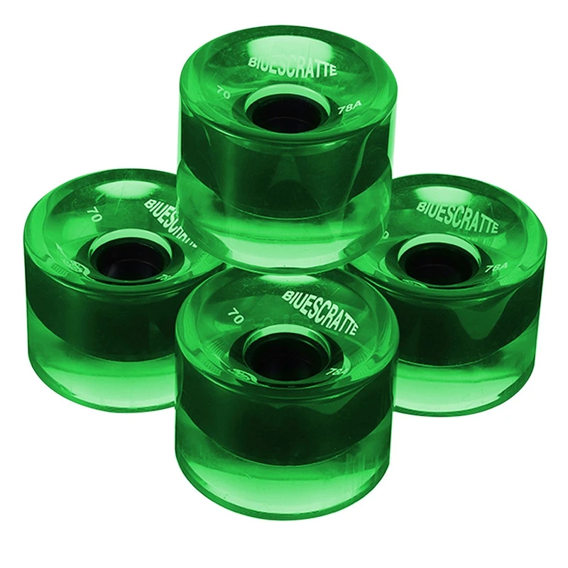 

NEW-4 Pcs/Set Skateboard Wheels 78A PU Wheels Roller Skate Longboard Tires Skateboard Replacements Parts