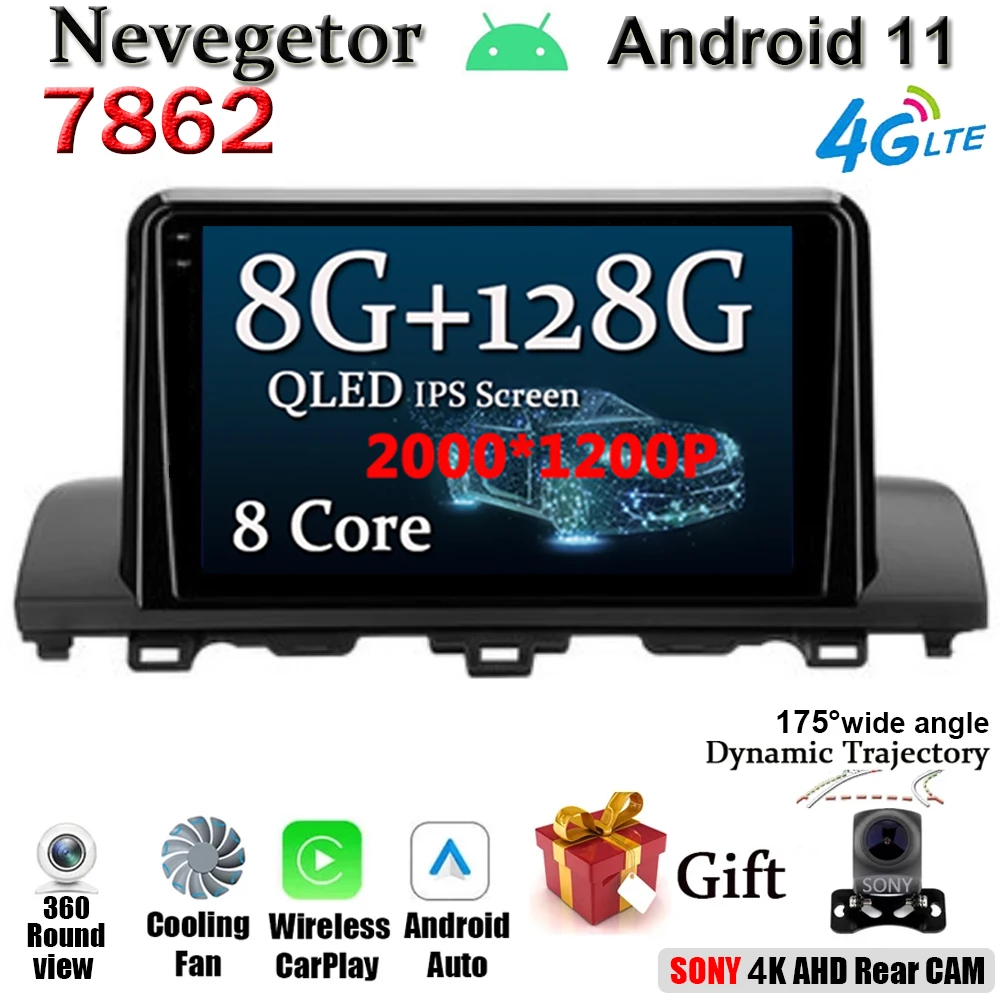 

Android Auto For Honda Pilot 2016 2017 2018 2019 Carplay 4G Car Radio Multimedia Player GPS Navigation BT 1280*720P NO DVD 2 din