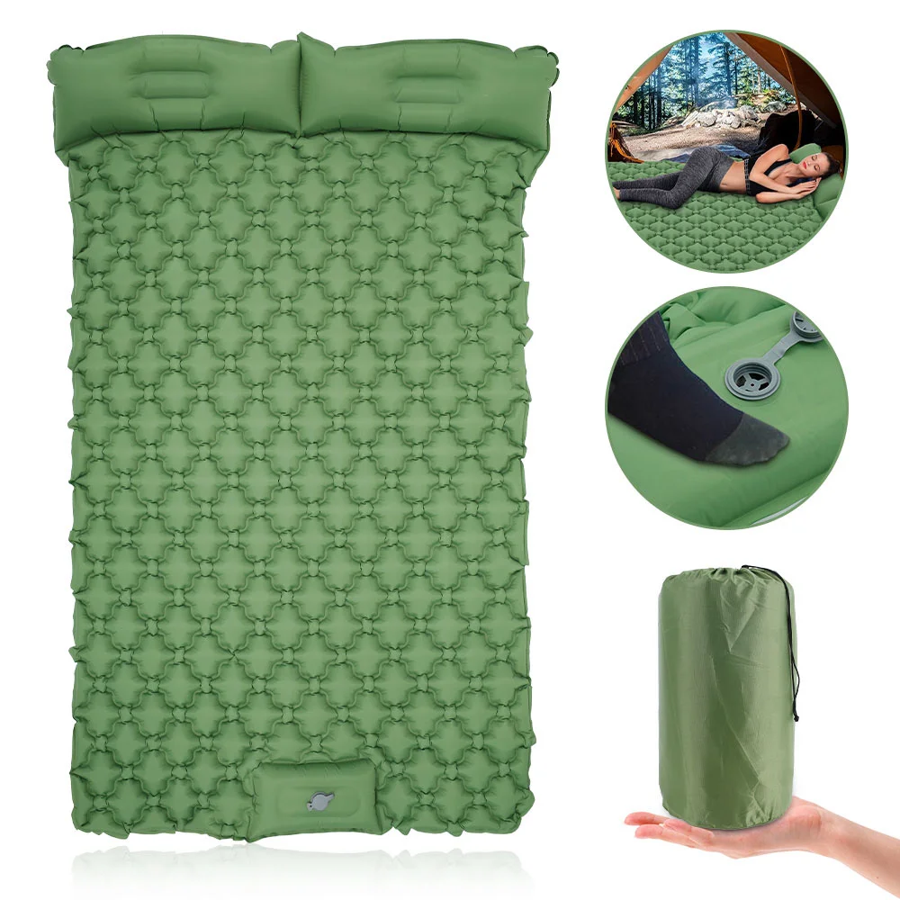 

Portable Air Mattress Sleeping Pad Fast Filling Air Bag Super Light Inflatable Mattress With Pillow Camping Air Mattress