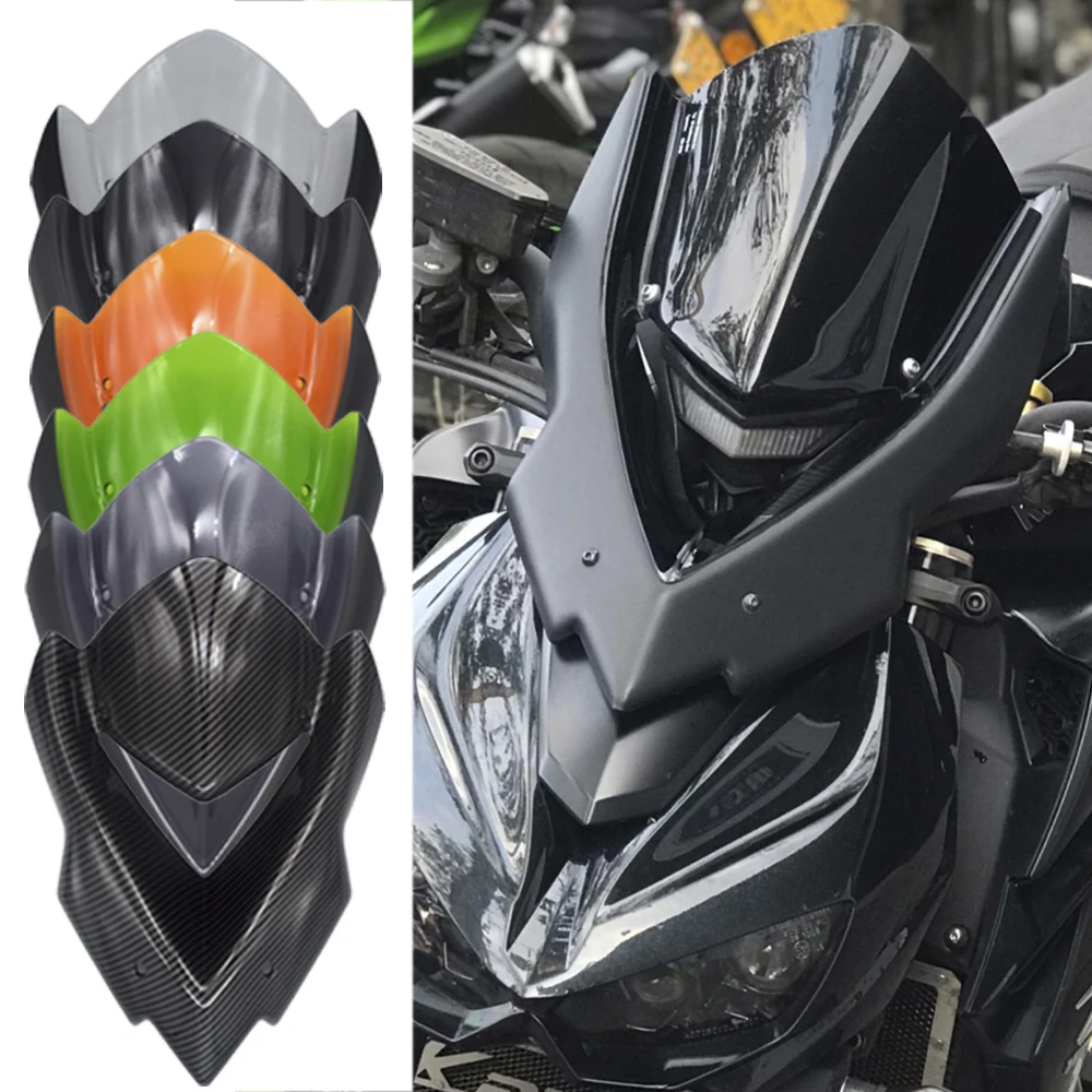 

Motorcycle accessories carbon fiber windshield deflector sun visor windshield for Kawasaki Z800 2013 2014 13' 14' Z-800
