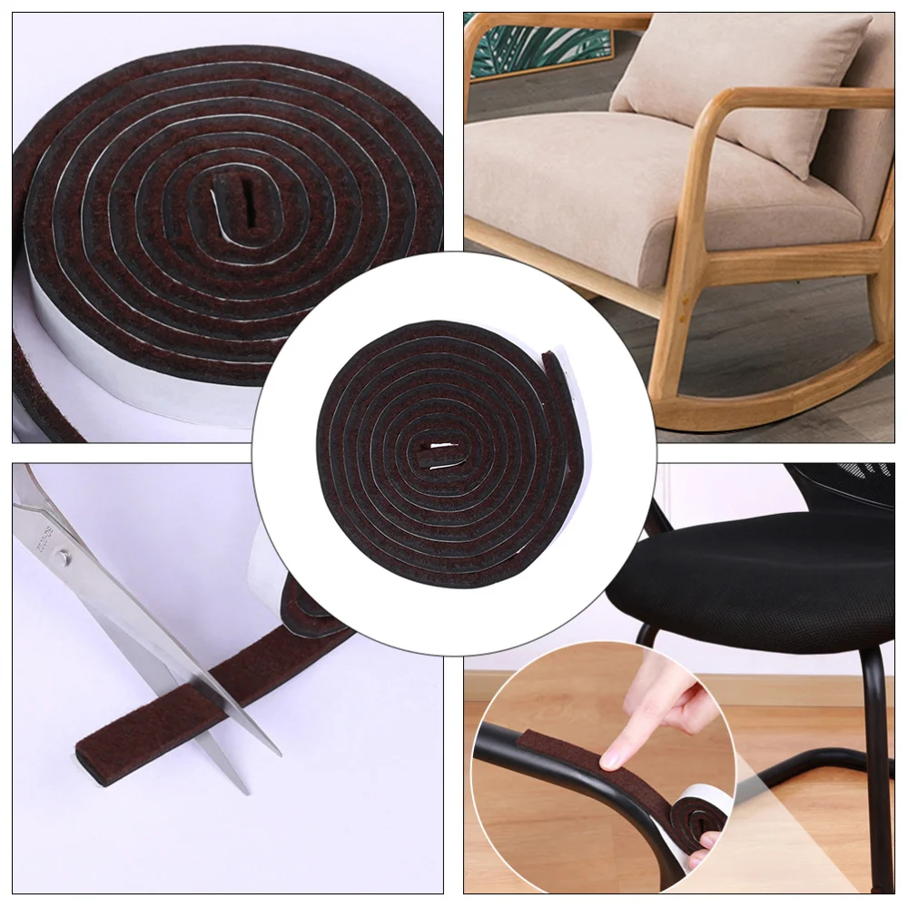 

1pc Free Moving Table Leg Cushion Stool Feet Mat Chair Floor Protector (Brown)