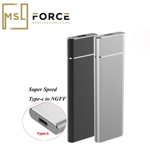 usb type c to m 2 solid state hard drive disk enclosure external ngff ssd case support 2230 2242 2260 2280 external disk case free global shipping