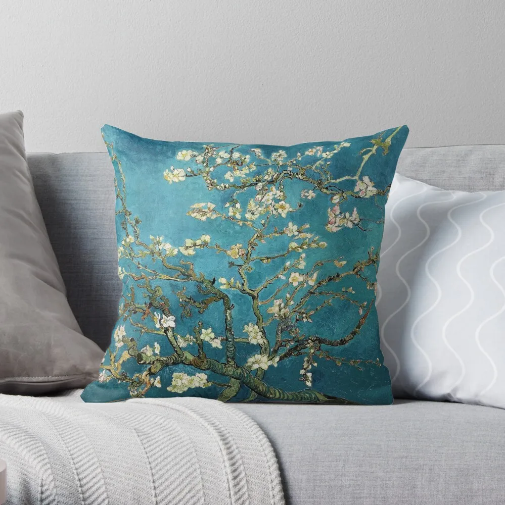 

Blossoming Almond Tree, Vincent van Gogh. Throw Pillow Pillow Case Polyester Home Decora Pillowcases Throw Pillow Case