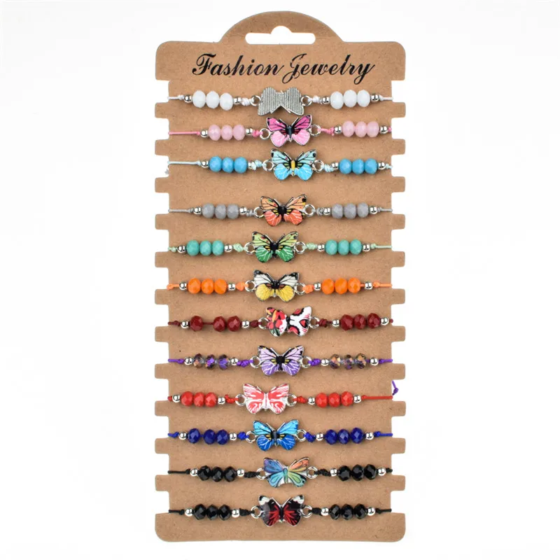 Плетеный браслет для женщин с разноцветными черепаховыми животными 12 шт./компл. |