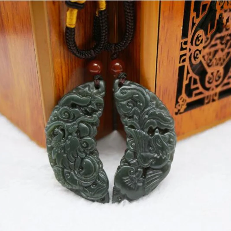 Ожерелье с подвеской в виде дракона и феникса ювелирное изделие хорошее Феникса |