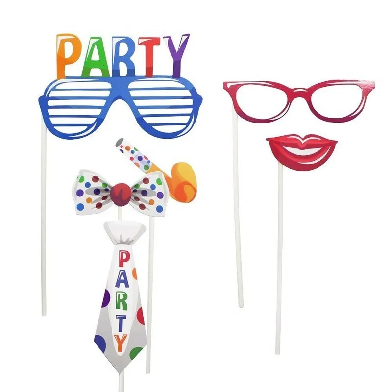 18 шт смешные очки с днем рождения усы Реквизит для фотокамер С капюшоном