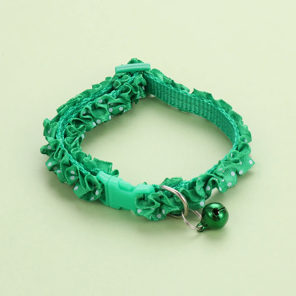 1 шт. кружевная Регулируемая цепочка на шею с подвеской-колокольчиком для собаки |