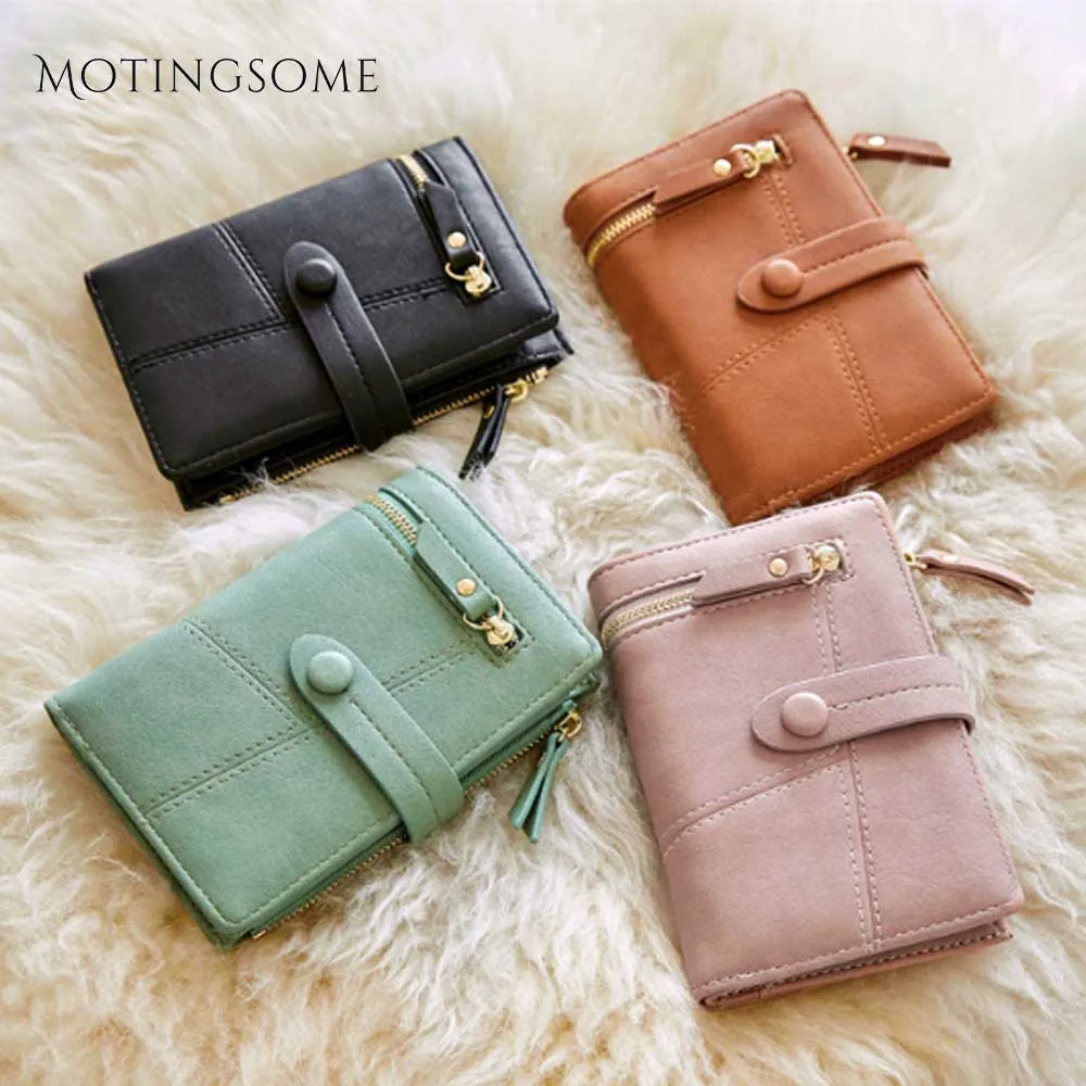 Женские кошельки и тонкие квадратные несколько слоев короткий стиль держатель