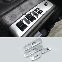 abs matte glass switch door window button decoration panel cover trim car styling for nissan x trail x trail t31 2008 2013 4pcs