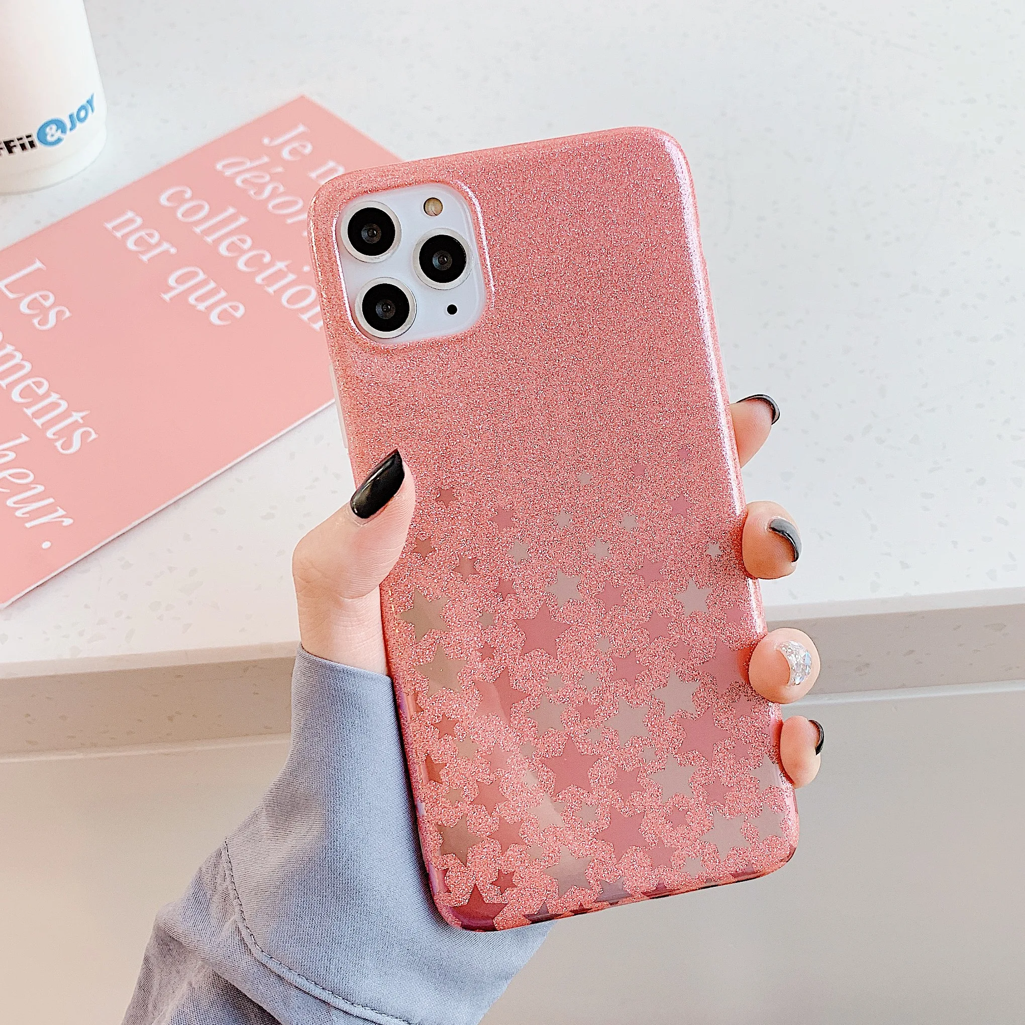 OTAO блестящий чехол для iPhone 11 Pro Max 2019 из мягкого ТПУ IMD Для X XR XS 8 7 6 6s Plus |