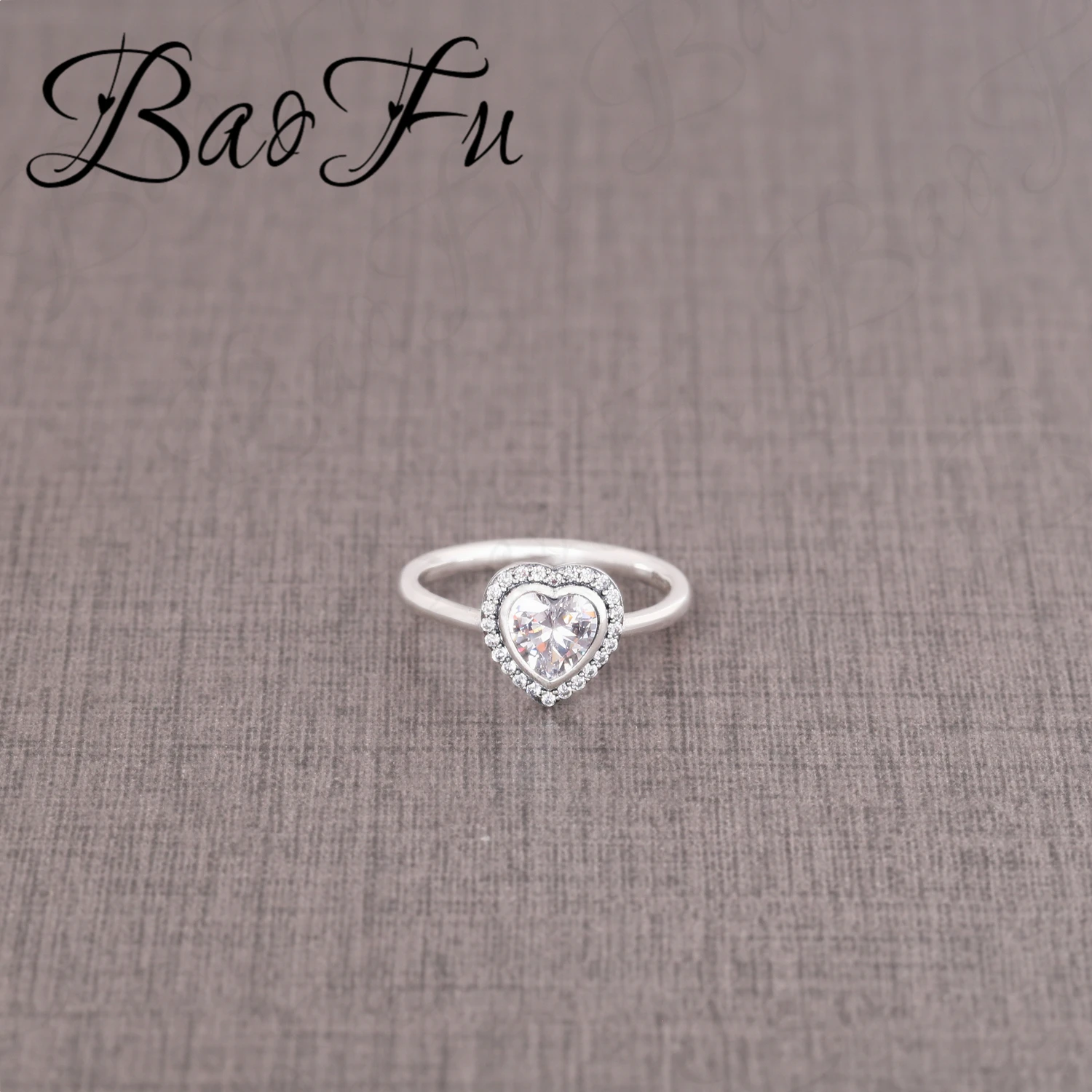 Новый 925 пробы Серебряное кольцо блестящие элегантные чарующий браслет