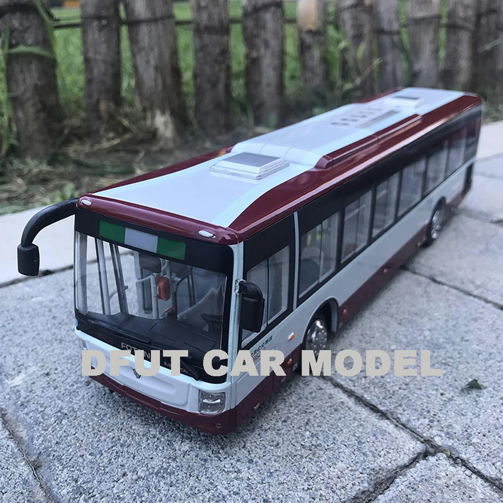 1:43 игрушка из сплава FOTON BJ6123 FU TIAN BUS Car Модель детских игрушечных автомобилей авторизованный детский игрушечный автомобиль
