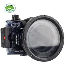 Seafrogs 60m/195ft Underwater Case Diving Waterproof Housing Case for Sony RX100 VII / Sony RX100 VI Mark 6