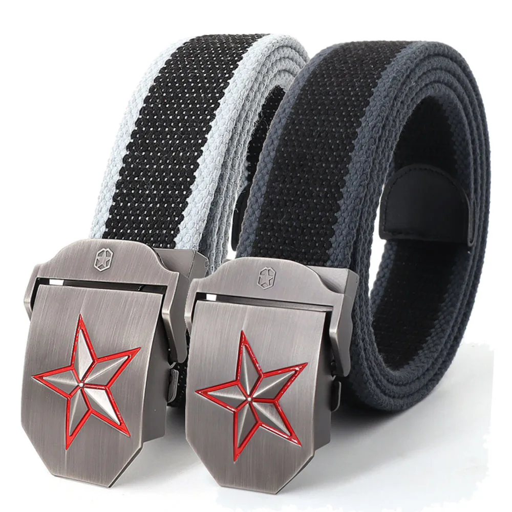 

Корейская парусиновая Для мужчин сумка на пояс для джинсовые брюки военный тактический звезда Автоматическая пряжка на открытом воздухе р...