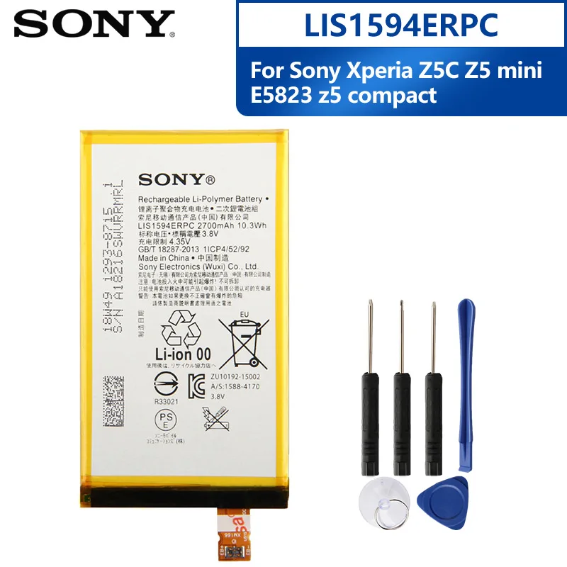 Оригинальный аккумулятор для Sony Xperia E5 XA F3113 F3313 F3112 Z5C Z 5 мини E5823 z5 compact Z5 Премиум Z5P