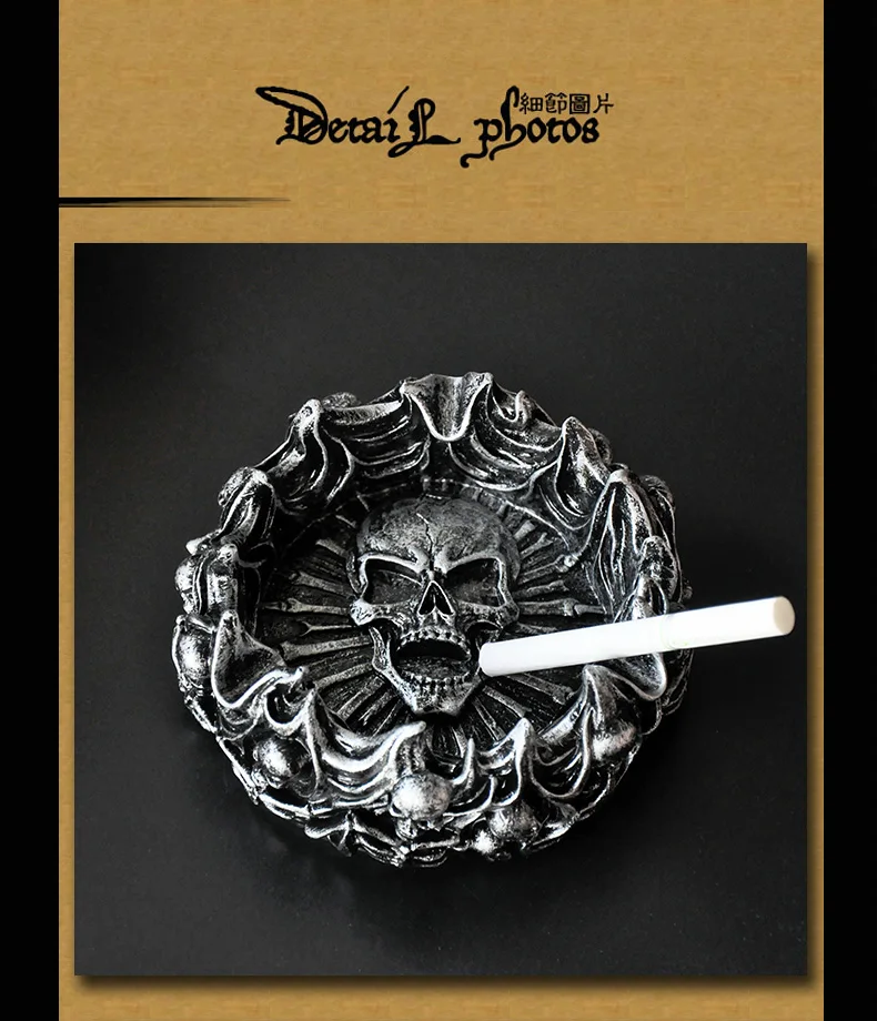 

European household Skull ashtray creative personality multifunctional fashion boys birthday gift egyptian decor cigar ash tray