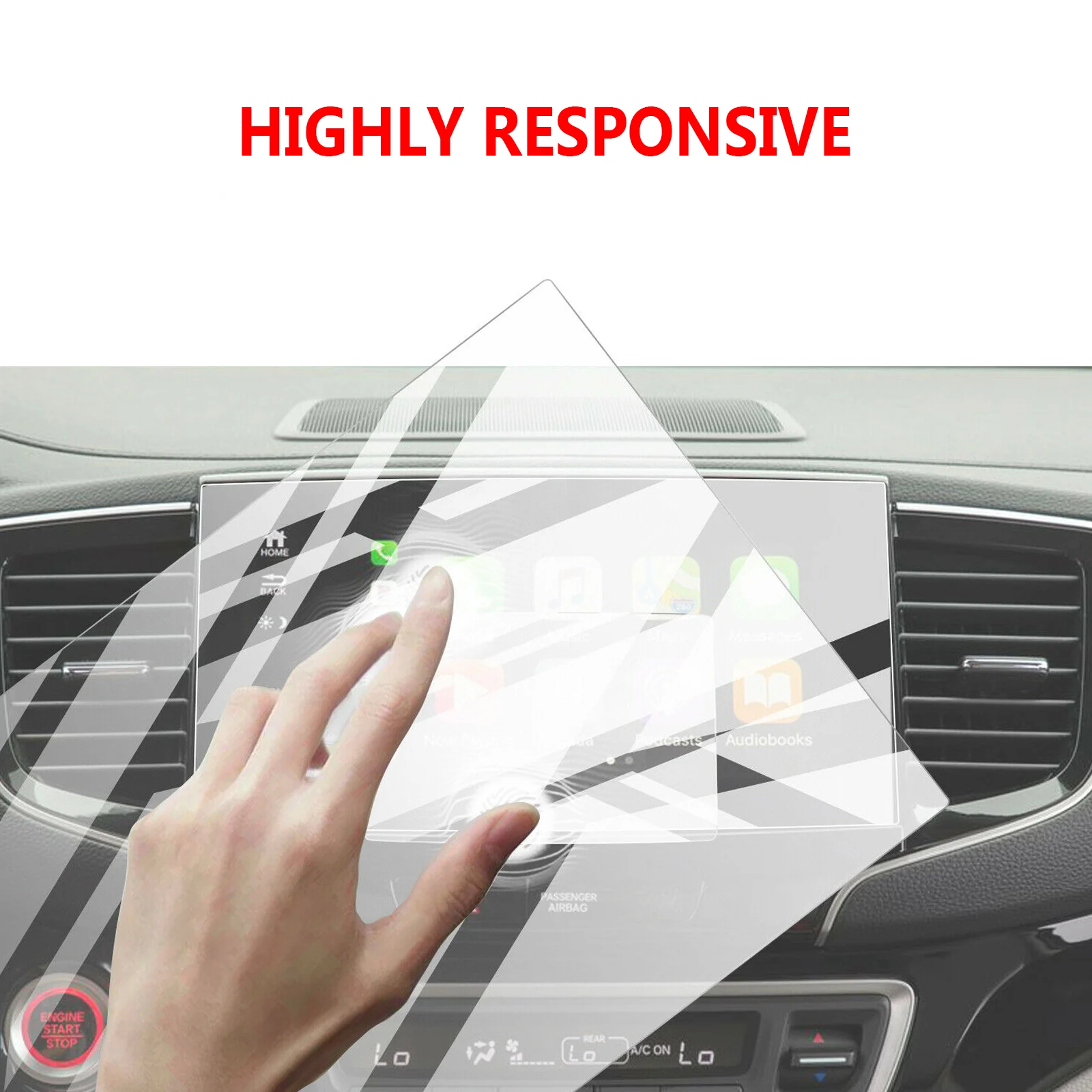 areyourshop car navigation screen protector tempered glass film fits for honda pilot 2019 2020 2021 auto interior accessories free global shipping