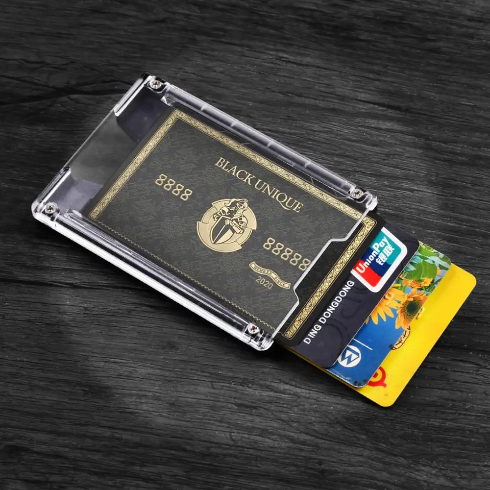 Бумажник держатель для удостоверения личности с ремешком и металлическим