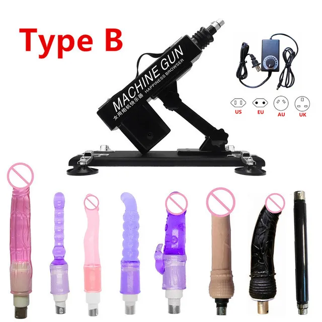 

Sex Machine Toys for Adults Automatic Female Vibrator for Women Big Dildo Cock Penis Attachments Masturbation Cup Pumping Gun