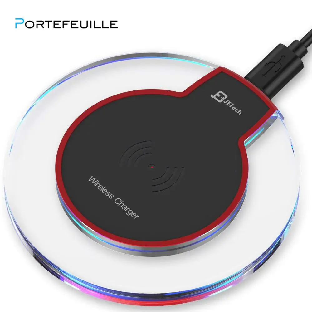 Qi Беспроводное зарядное устройство настольная зарядная станция Док-станция для