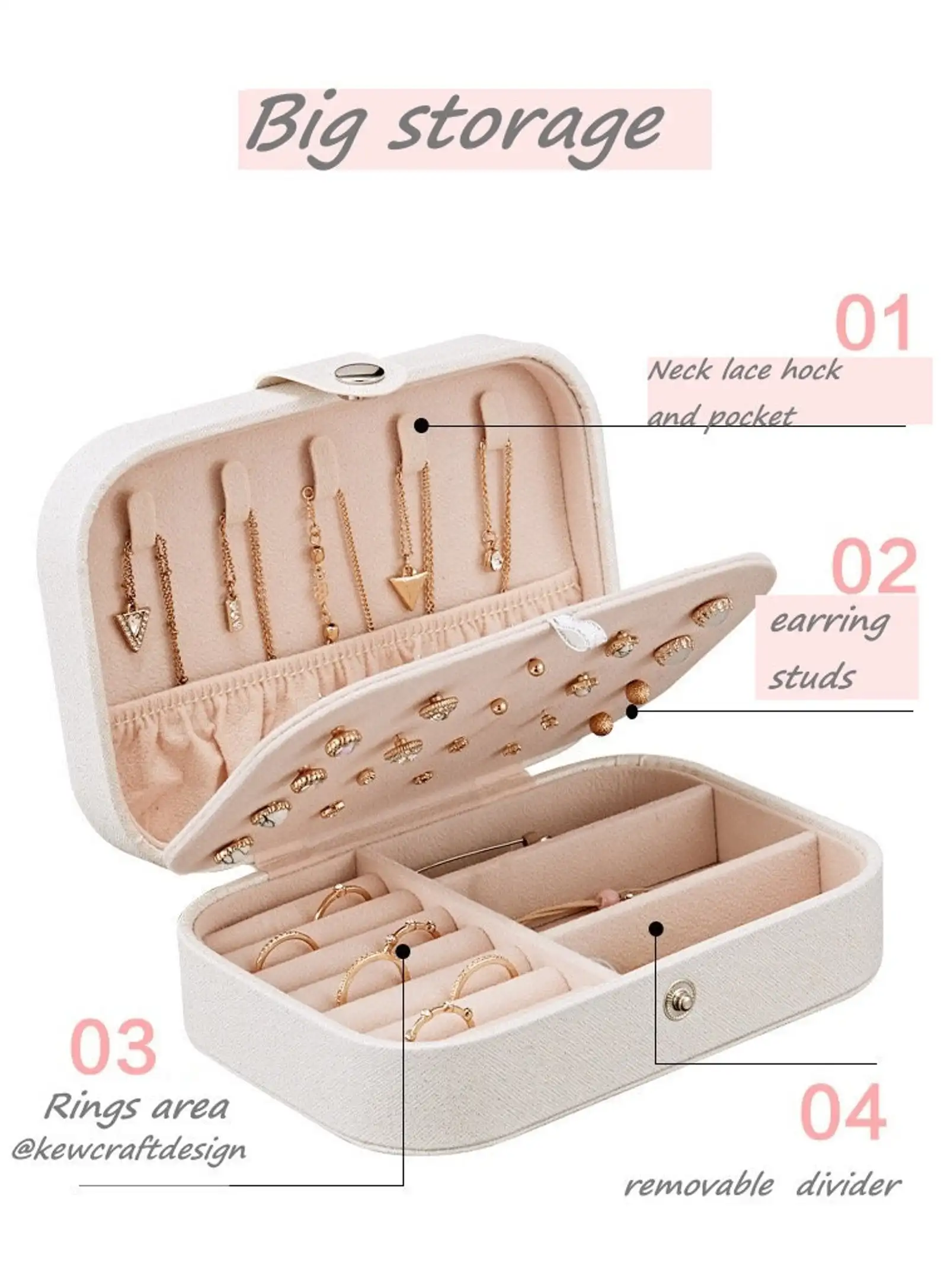 Bridesmaid Gift Personalized Jewelry Box Bride Gift Graduation Gifts For Her Minimalist Jewelry Case